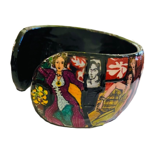 Henri Matisse Cuff Bracelet/Matisse’s Art/Paintings/Collage Art/Decoupage Cuff - Picture 9 of 14
